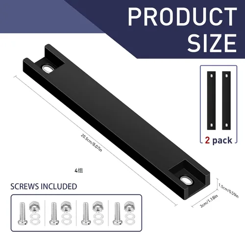 Miniatura 5 de Paquete de 2 soportes magnéticos para placas de matrícula, soporte de etiqueta temporal para placas de matrícula de concesionario de automóviles