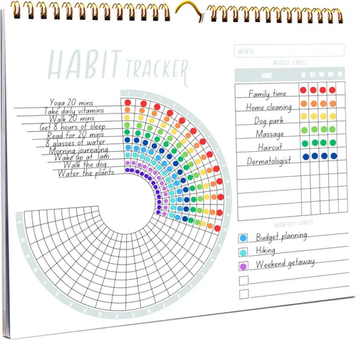 Miniatura 7 de Calendario de seguimiento de hábitos Lamare 2026 - Diario de seguimiento de hábitos diario premium