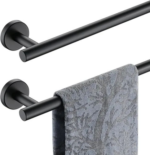 Miniatura 14 de JQK Barra de Toalla de Baño, 33 Pulgadas de Acero Inoxidable 304 Grueso de 0.8mm Soporte de Toalla Individual para Baño, Soporte de Toalla