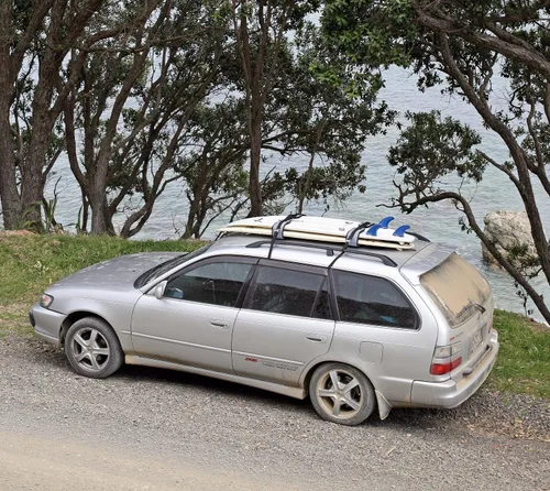 Miniatura 3 de Curve - Estante blando para tabla de surf con bloqueo de tabla de surf para auto (juego de 2)