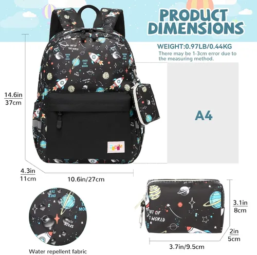 Miniatura 2 de Mygreen Mochila preescolar, mochilas para niños pequeños con correa en el pecho, Modernoajustado
