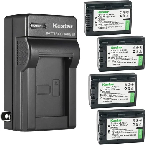 Miniatura 7 de Kastar Reemplazo del cargador de batería de pared de CA para Sony NP-FH30, NP-FH40, NP-FH50, NP-FH70, NP-FH100, Sony AC-VQH10, BC-TRV, BCTRV, BC-VH1