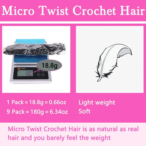 Miniatura 4 de COOKOO 9 paquetes de extensiones de cabello sintético de ganchillo pretrenzado de 6 pulgadas, trenzas mini de pasión preenlazadas, trenzas 1b#