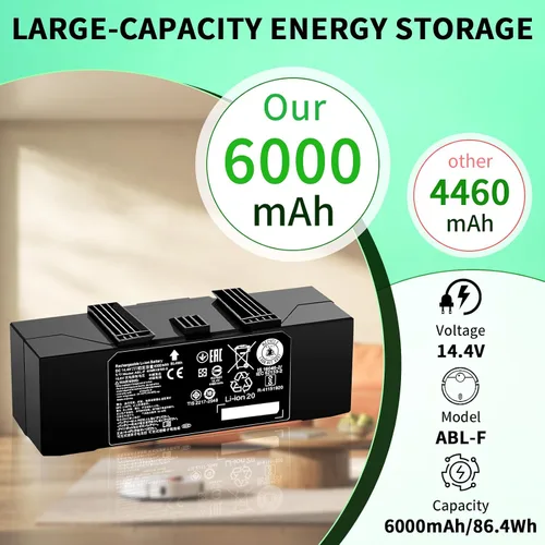 Miniatura 2 de 6000mAh ABL-F para iRobot Batería Reemplazo para iRobot Roomba J7 J7+ i8 i8+ E5 E6 i3 i3+ i4 i5 i6 i7 i7+ 7150 7156 7158 7550 7558 3150 3550 3550