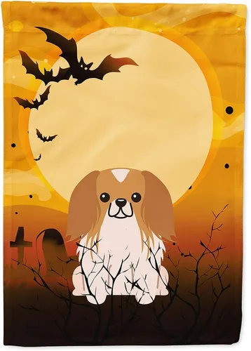 Miniatura 22 de Caroline's Treasures BB4307GF - Bandera de Halloween Airedale para jardín, bandera decorativa para patio exterior, obras de arte de patio, macizos