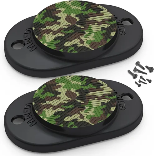 Miniatura 13 de GMW Gun Magnet [2-Pack] 30 lbs. Rating Magnetic Gun Mount HQ Rubber Coated Gun Magnet Buckler Series for Car, Truck, Desks, Safes, and Walls