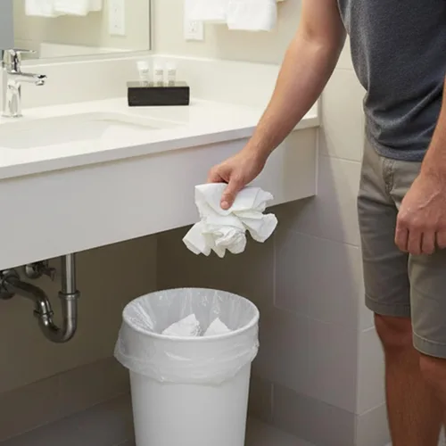 Miniatura 4 de TYPLASTICS Bolsas de basura al por mayor de 1000 unidades de 7 a 10 galones en rollo perforado, pequeñas bolsas de basura para oficina, baños
