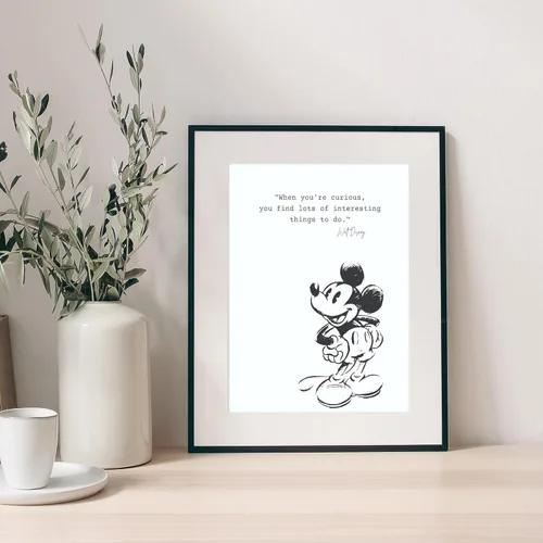 Miniatura 6 de BigWig Prints Decoración de Pared de Mickey Mouse – Citas de Arte de Pared de Mickey Mouse, Imágenes de Decoración de Guardería, Pósteres de Cita
