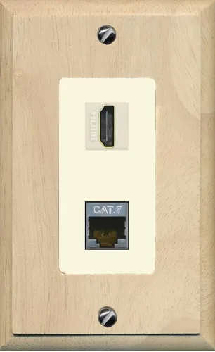 Miniatura 24 de RiteAV Placa de pared HDMI y Cat7 - 1 banda [marrón/marrón]