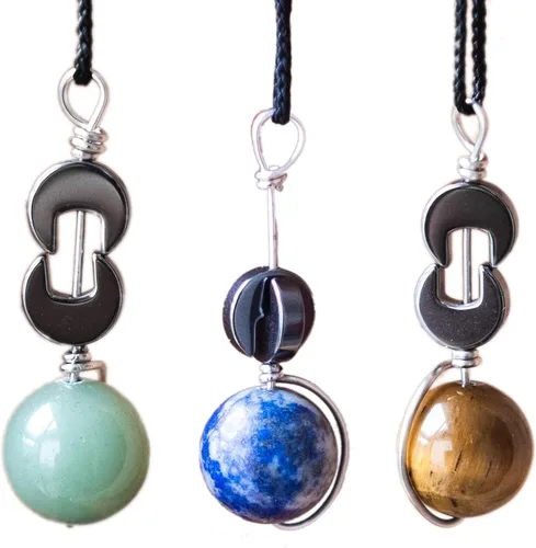 Collar estimulante para el apoyo en la extracción de cabello y piel | Collar táctil personalizado, joyería para hacer nudos y girar