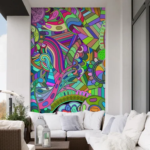 Miniatura 79 de SIGNFORD - Papel tapiz de colorido diseño de graffiti, removible para dormitorio o sala de estar, 100 x 144 pulgadas Graffitis-1911-m04