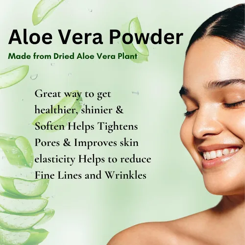 Miniatura 3 de Aloe Vera en polvo orgánico – 227 g (8 oz) Aloe Vera en polvo para cabello y cara Aloe Barbadensis AloeVera, cuidado natural del cabello