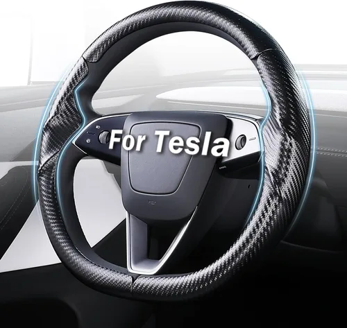 Miniatura 11 de Cubierta de volante para Tesla Model 3 Highland (2024-Presente) / Model Y Juniper (2025-Presente), antideslizante, agarre cómodo, transpirable