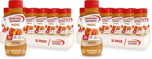 Miniatura 12 de Premier Protein Shake MINIs, vainilla, 0.78 oz de proteína, 120 calorías, sin azúcar añadida, 8.75 onzas líquidas, paquete de 12