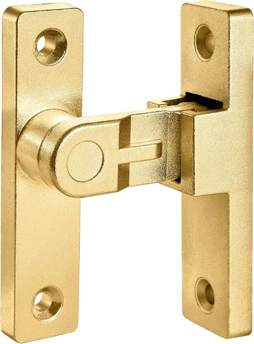 Miniatura 5 de INIRET Cerradura de pestillo giratorio dorada de 90 grados, cerraduras de ángulo recto de aleación de zinc, para mayor seguridad y privacidad