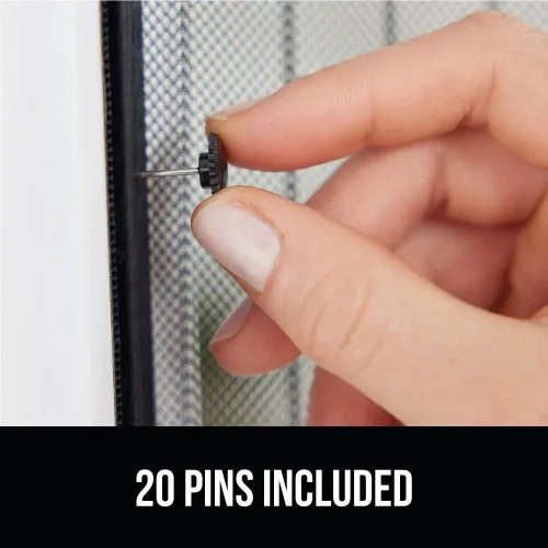 Miniatura 8 de GORILLA GRIP Puerta mosquitera magnética, cortina de malla manos libres mantiene fuera insectos y mosquitos, cierre magnético automático, cubierta