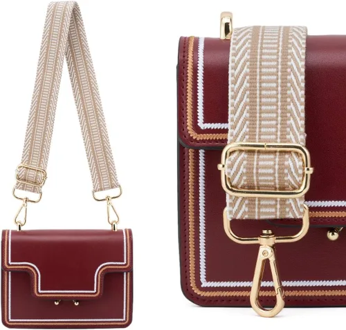 Miniatura 315 de ZOOEASS - Correa de repuesto para cartera, para colgar en el hombro o para cruzar, ancha y ajustable, de lona