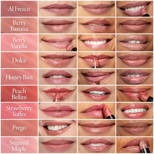 Miniatura 8 de LAURA GELLER NEW YORK Lápiz labial transparente de mármol italiano - Caramelo de fresa - Hidratante y ligero - Vitamina E y aceite de semilla de 06