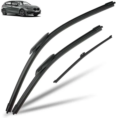 Miniatura 8 de Escobillas de limpiaparabrisas compatibles con BMW Serie 1 F40 2019 2020 2021 2022 2023 Escobillas para parabrisas delantero y trasero, accesorios