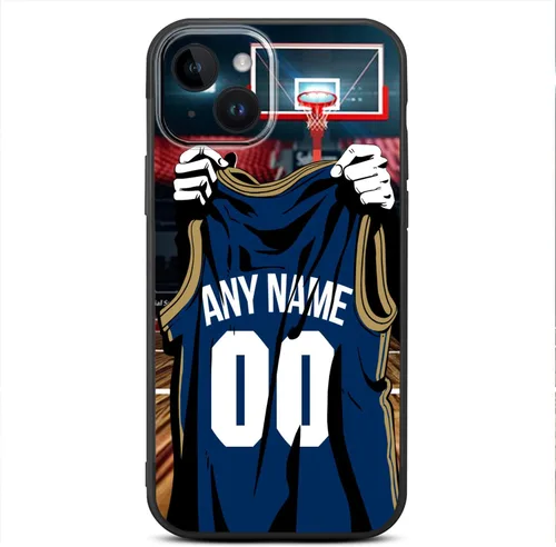 Miniatura 18 de Nombre y número personalizados de bricolaje – Camiseta de baloncesto de Oklahoma City – Funda de silicona líquida para iPhone 17 Air 16 15 Pro Max