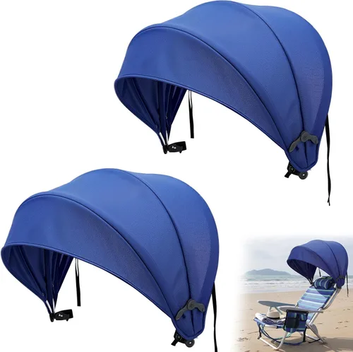 Miniatura 7 de DaisyInner 2 piezas de silla de playa sombrilla plegable extra grande con abrazadera ajustable para playa, camping, pesca, sala de estar al aire