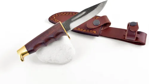 Miniatura 14 de Cuchillo de despellejado Titan International Knives TC-30 de acero Carbono 1080 Cuchillo de utilidad hecho a mano EDC Hoja fija