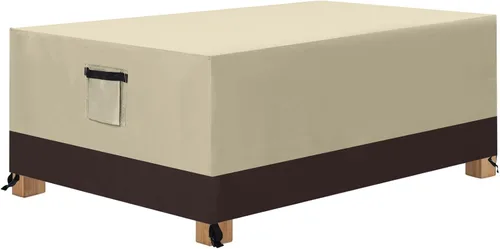 Miniatura 7 de ABCCANOPY Funda para otomana de patio, impermeable, resistente a los rayos UV, a prueba de polvo, fundas protectoras para muebles de césped, 28 x 28