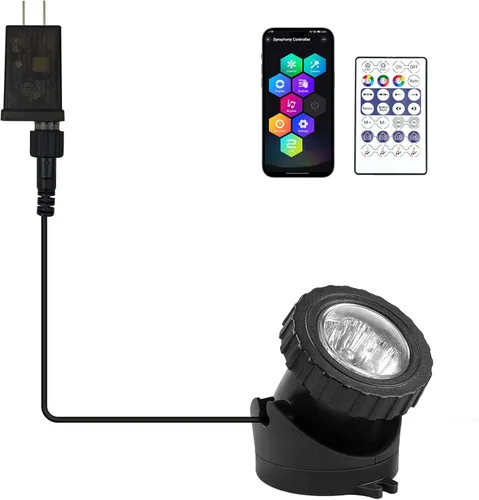 Miniatura 10 de RGB - Luces de estanque sumergibles bajo el agua, luces de fuente sumergibles LED súper brillantes, focos de paisaje de colores, control