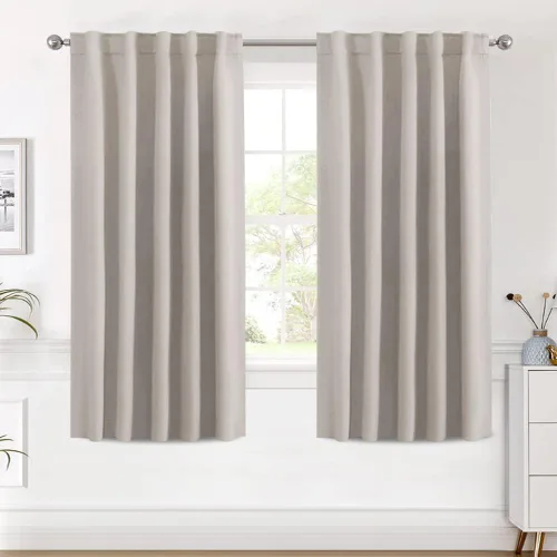 Miniatura 213 de H.VERSAILTEX Cortinas opacas con aislamiento térmico, paneles de tratamiento de ventana, cortinas opacas para oscurecer la habitación, cortinas Gris