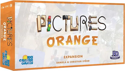 Rio Grande Games Pictures - Juego de mesa de expansión naranja para la familia, juegos de fiesta creativos con 55 cartas nuevas, juego para mayores