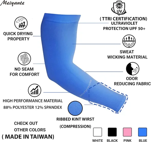 Miniatura 8 de Mangas de brazo para hombres y mujeres de trabajo, 1 par de protección solar UV UPF manga larga tatuaje cubre mangas para cubrir las mangas