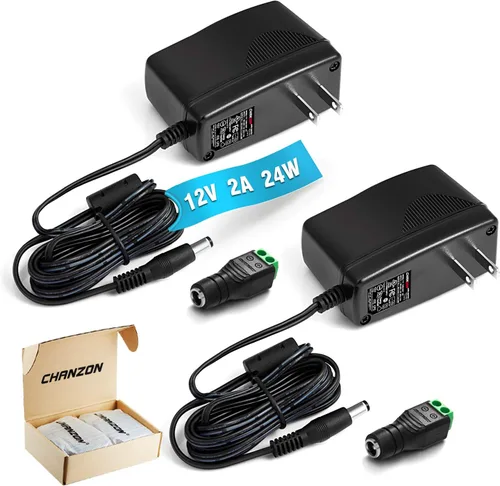 Miniatura 8 de CHANZON Adaptador de fuente de alimentación de conmutación de 24 W CA y CC de 12 V 2 A
