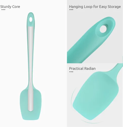 Miniatura 6 de Juego de espátulas de silicona resistentes al calor: U-Taste 600ºF - Utensilios de grado alimenticio sin costuras de alta temperatura, silicona