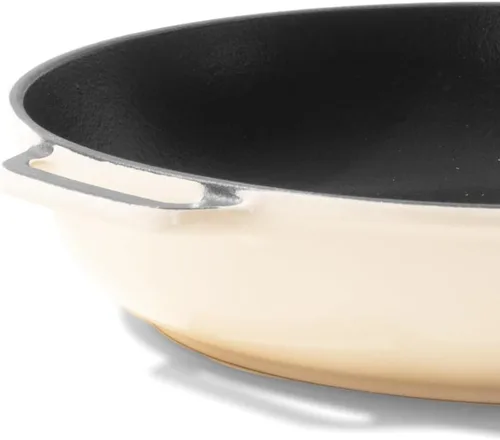 Miniatura 8 de Made In Utensilios de cocina - Sartén de hierro fundido esmaltado - Blanco antiguo - Retención de calor excepcional y durabilidad - Utensilios