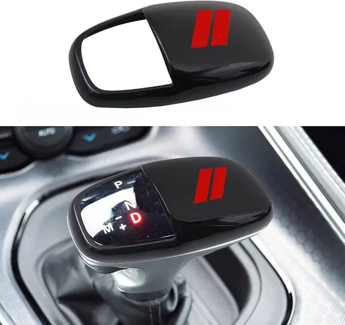 Miniatura 12 de Cubierta para cabeza de palanca de cambio para accesorios Dodge Charger 2015-2023 Challenger 2015-2024 Durango 2016-2025 2026, inserto