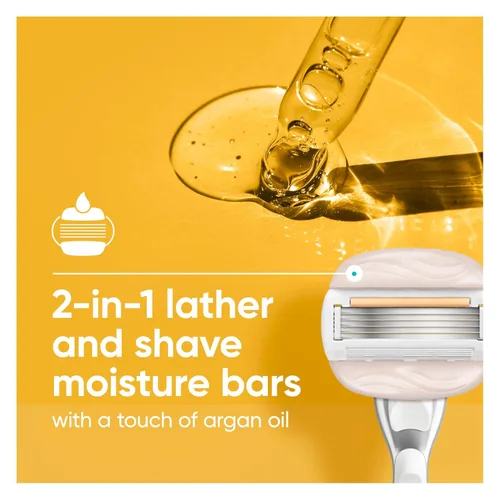 Miniatura 4 de Venus MoistureGlide - Cuchillas de afeitar para mujer, con barras de gel de afeitado integradas, 6 repuestos de cuchillas de afeitar