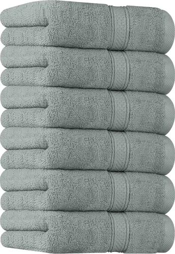 Miniatura 17 de Utopia Towels- Paquete de 6 toallas de mano prémium, 100% algodón hilado en anillo, ultrasuaves y altamente absorbentes, 18 oz/m2 (600 g/m2), 16 x