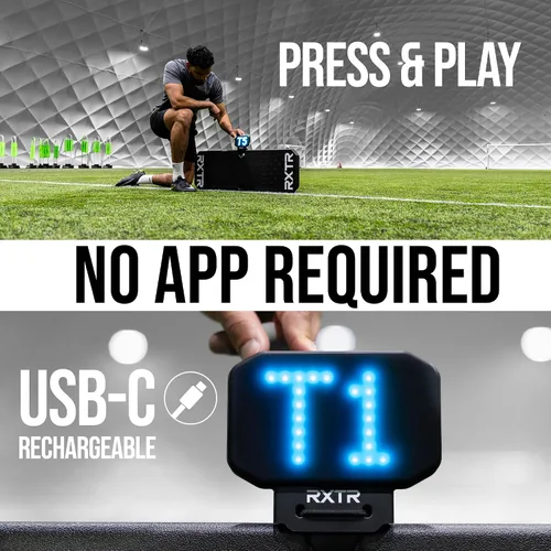 Miniatura 6 de RXTR PRO - Sistema de entrenamiento de fútbol entrenador: luz de reacción inteligente y tablero de rebote de fútbol con puntuación en tiempo real