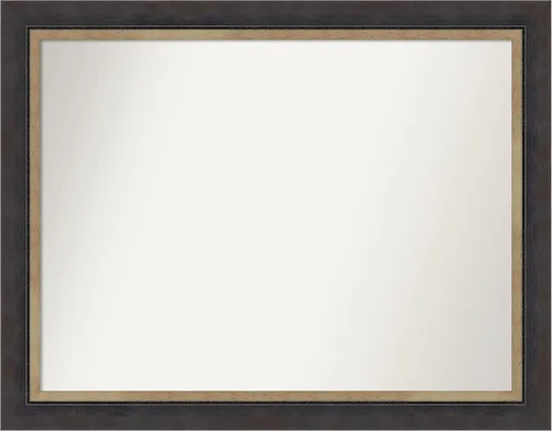 Miniatura 123 de Amanti Art Espejo personalizado, espejo de baño negro Astor, espejo de pared o espejo de tocador de baño sobre el fregadero (25 x 25 pulgadas)