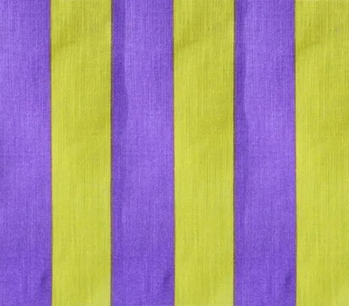 Tela de polialgodón impresa rayas medianas amarillo púrpura / 60 pulgadas de ancho/vendido por The Yard