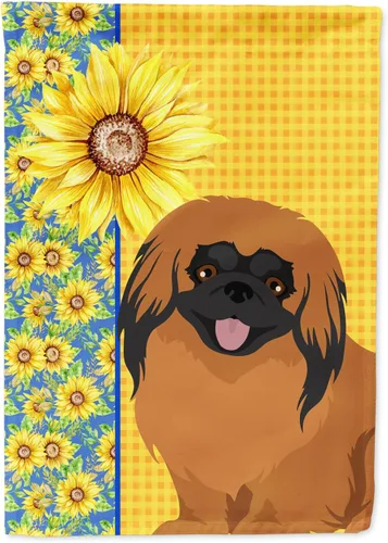 Miniatura 104 de Caroline's Treasures WDK5331CHF - Bandera de verano con diseño de girasoles rojos y blancos, manga grande, para porche, para colgar en la pared