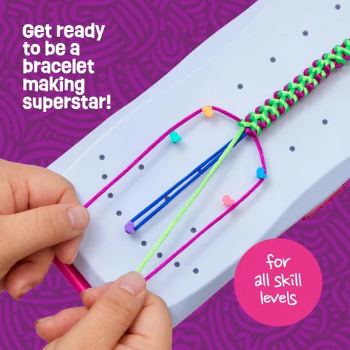 Miniatura 6 de Pretty Me Kit de fabricación de pulseras de la amistad para niñas, manualidades para niñas, fabricante de pulseras de cuerda, regalos para niños