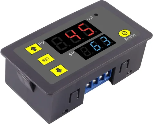 Miniatura 6 de 2 unids temporizador de retardo relé AC 110 V 220 V 10 A 1500 W programable pantalla LED digital ciclo temporizador retardo interruptor módulo