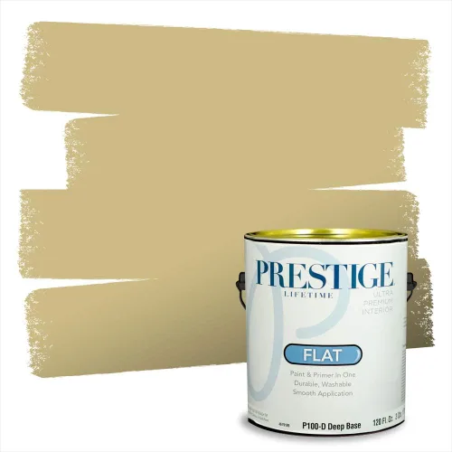 Miniatura 82 de PRESTIGE Paints Exterior Paint and Primer In One, 1-Gallon, Satin, Comparable Match of Benjamin Moore* Royal Linen* 931BM-PCM