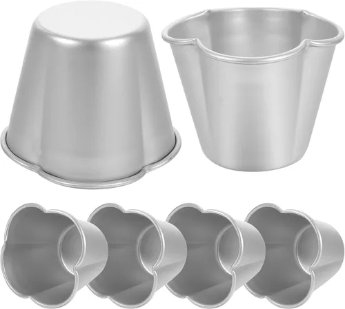 Miniatura 8 de Luxshiny Juego de 6 moldes de silicona antiadherentes de 2.67 pulgadas para hornear, moldes multiusos para hornear para el hogar, cocina, postre
