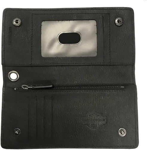 Miniatura 2 de Harley-Davidson Liberty Eagle Trucker Cartera de piel con RFID HDMWA11673