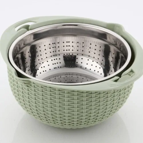 Miniatura 3 de Rallador 5 en 1, cortador de verduras, cesta de drenaje, contenedor de alimentos, ensalada, rebanador portátil de gran capacidad, herramienta