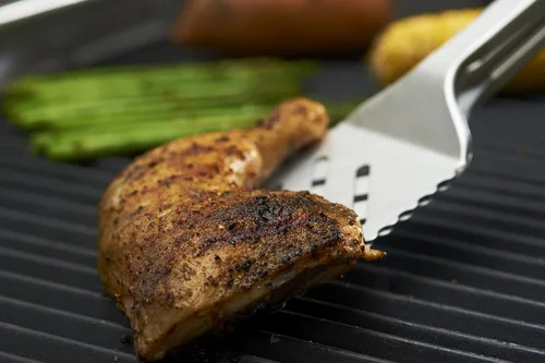 Miniatura 7 de GrillPro 40240 Combinación de Pinzas/Espátula de Acero Inoxidable de 16 Pulgadas, Plateado