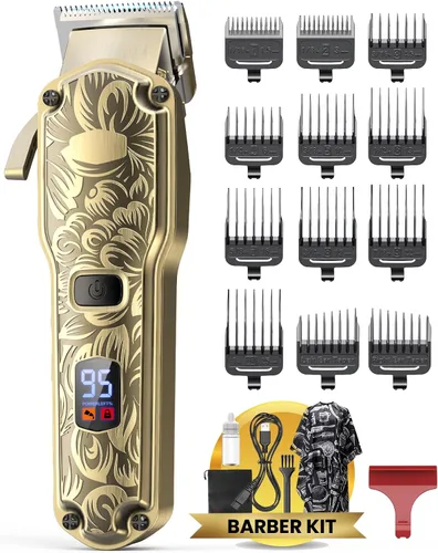 Jack & Rose Cortadora de pelo inalámbrica, cortapelos para hombre, cortaúñas inalámbricas para hombres, kit de peluquería profesional para hombres