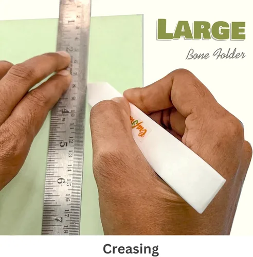 Miniatura 3 de CrafTreat Carpeta de hueso de teflón y herramienta de puntuación - Carpeta de hueso grande - Marcador de papel para manualidades de papel